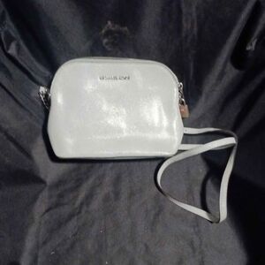 Michael Kors Shimmering Silver/lt Blue Crossbody Bag